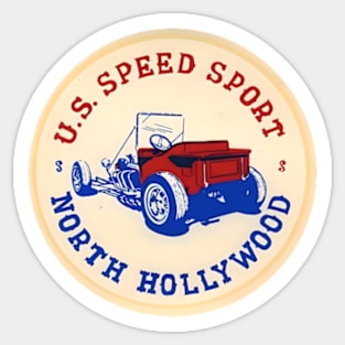 U.S. Speed Sport Store North Hollywood California Sticker